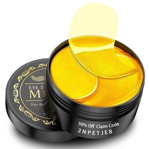 Revitalize Your Eyes with 24K Gold Under Eye Masks - Collagen & Hyaluronic Acid